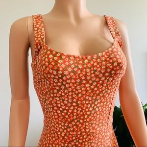 Free People Lorelai Daisy Print Tie Back Sundress